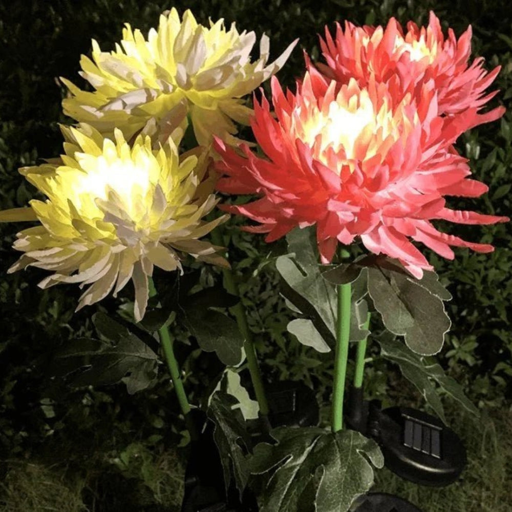 Lustre de jardin à énergie solaire BloomGlow – Décoration extérieure à LED changeant de couleur