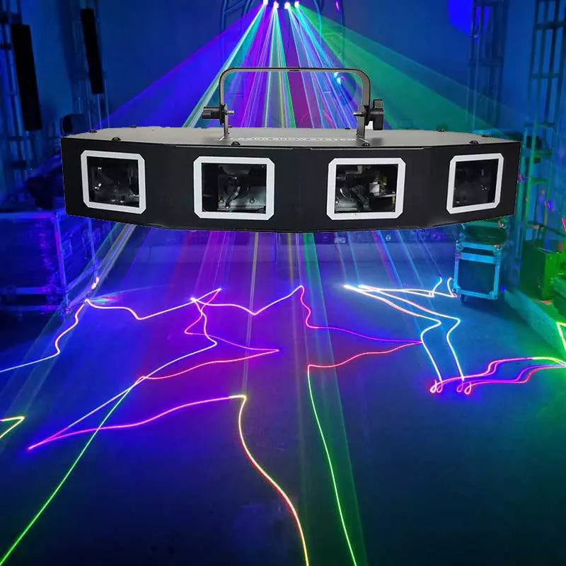 Lumière laser à balayage linéaire RGB à trou unique B1