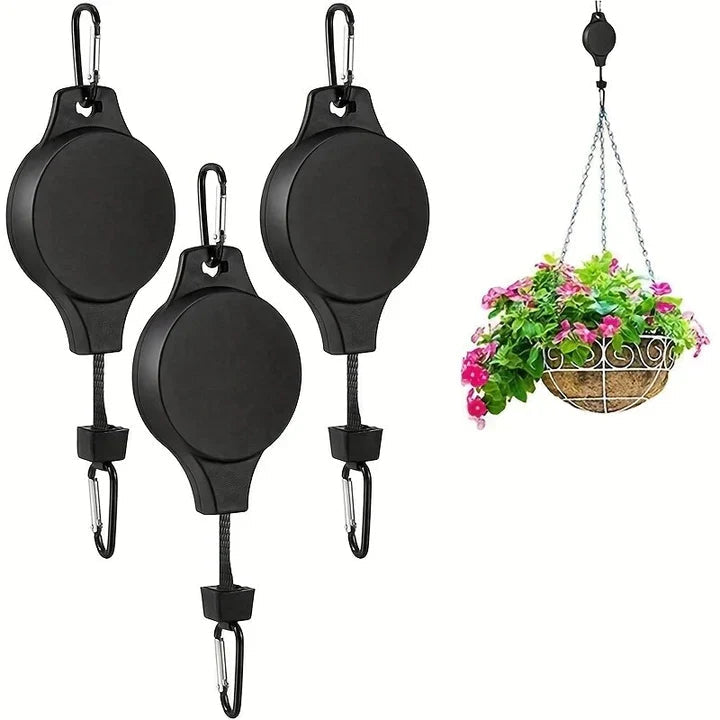 PlantLift - Pot suspendu réglable avec crochets