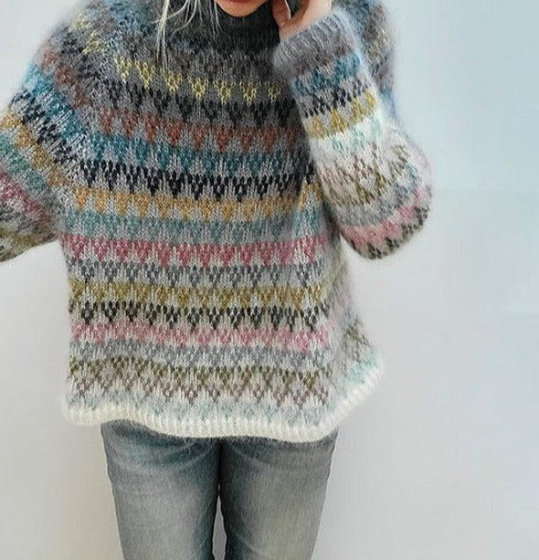 Tendance d'automne® Pull à manches longues en peluche