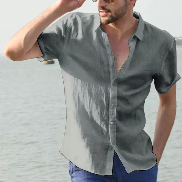 Chemise à manches courtes décontractée Felix avec col classique