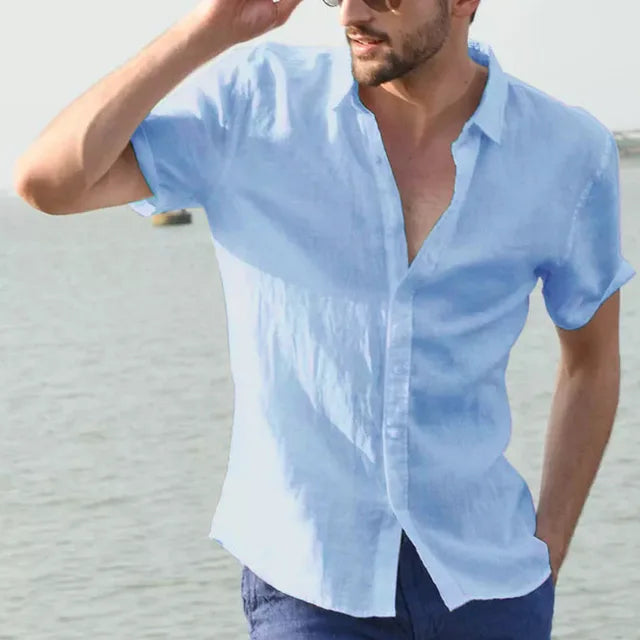 Chemise à manches courtes décontractée Felix avec col classique