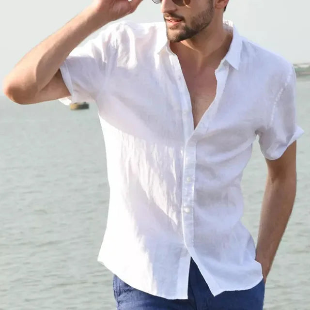 Chemise à manches courtes décontractée Felix avec col classique