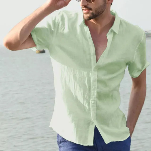 Chemise à manches courtes décontractée Felix avec col classique