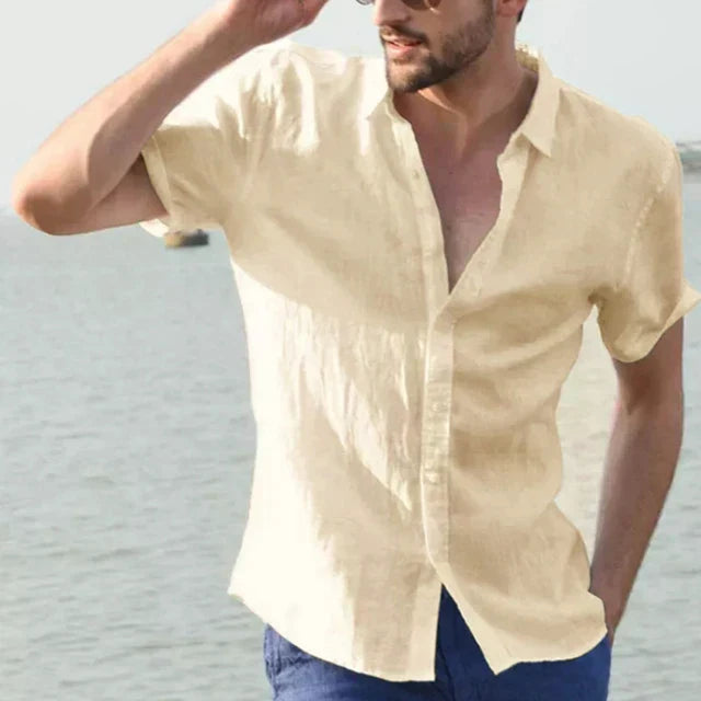 Chemise à manches courtes décontractée Felix avec col classique