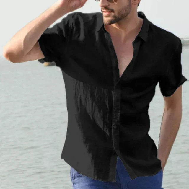 Chemise à manches courtes décontractée Felix avec col classique