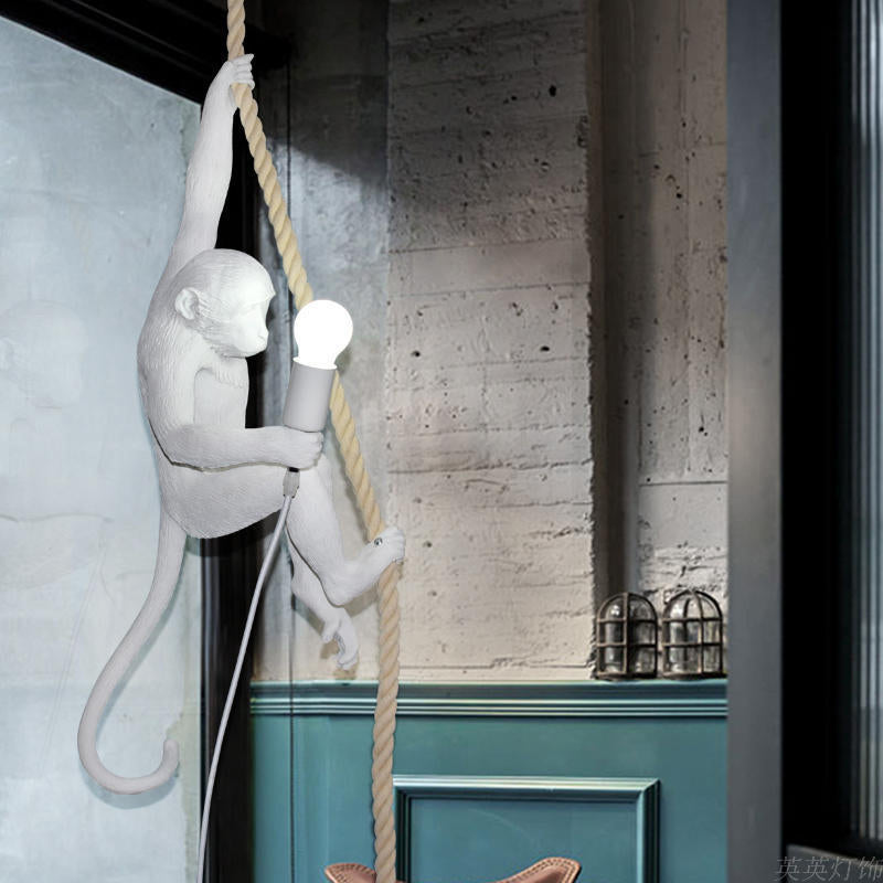 LumoAbe - Lampe singe au design créatif et éclairage fonctionnel