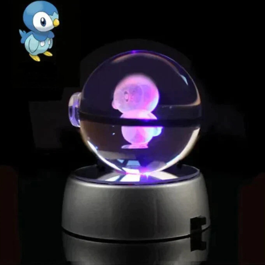 PokéGlow - Lampe LED Ikoniques Figurines Pokémon en Cristal