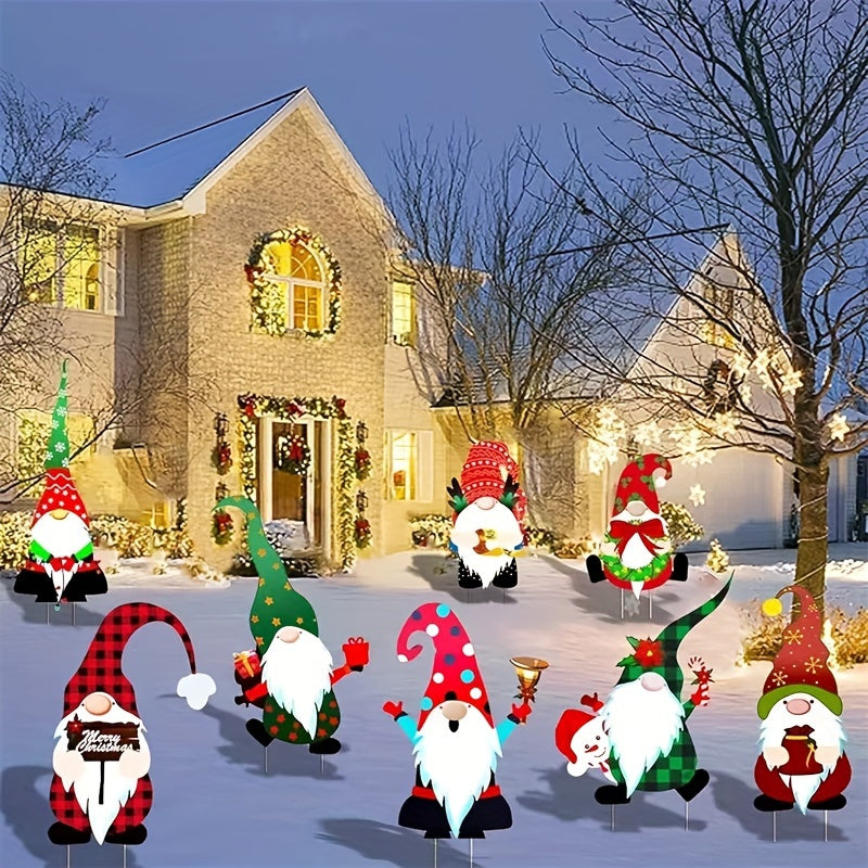 Jolly | 8 Ensembles de Decorations de Nain pour les Fêtes de Noël