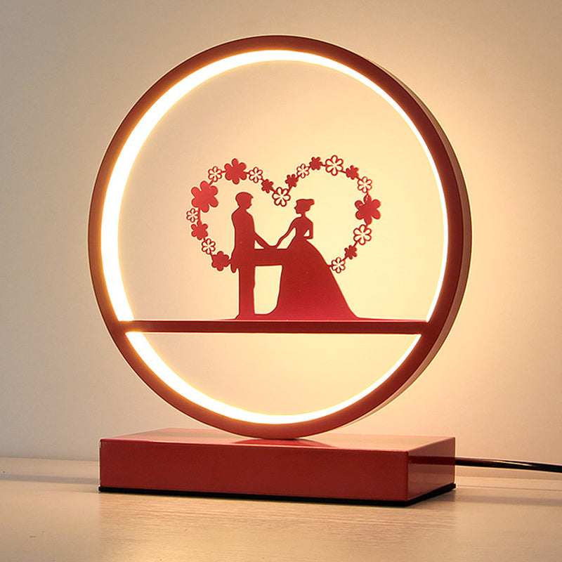 Lumeloop – Lampe de table romantique moderne en forme de boucle