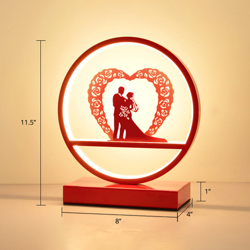 Lumeloop – Lampe de table romantique moderne en forme de boucle