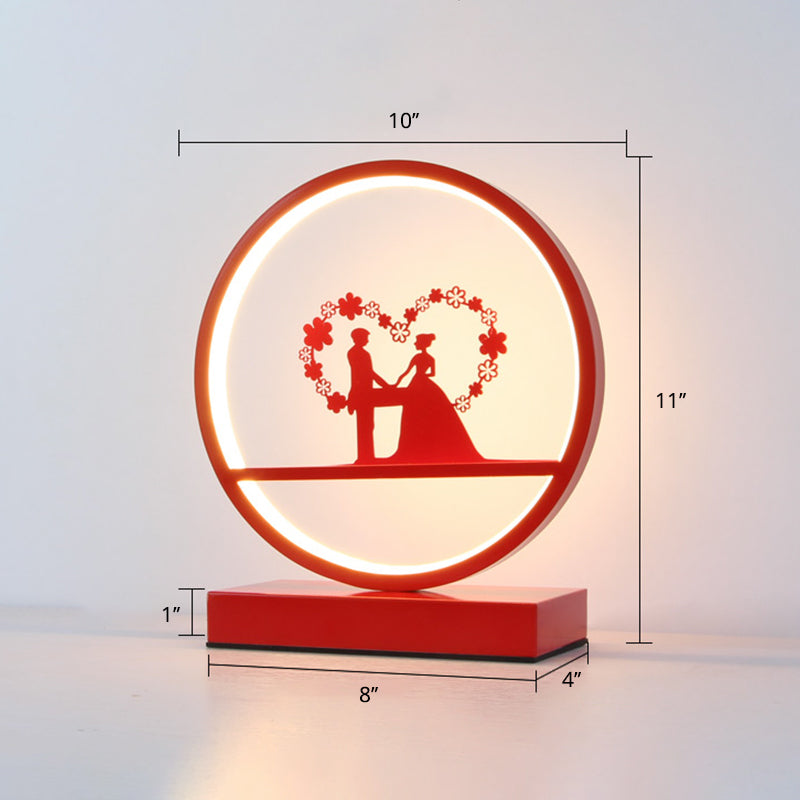 Lumeloop – Lampe de table romantique moderne en forme de boucle