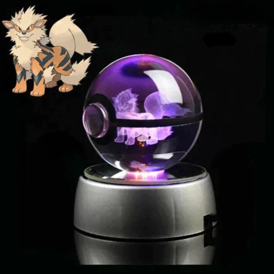 PokéGlow - Lampe LED Ikoniques Figurines Pokémon en Cristal