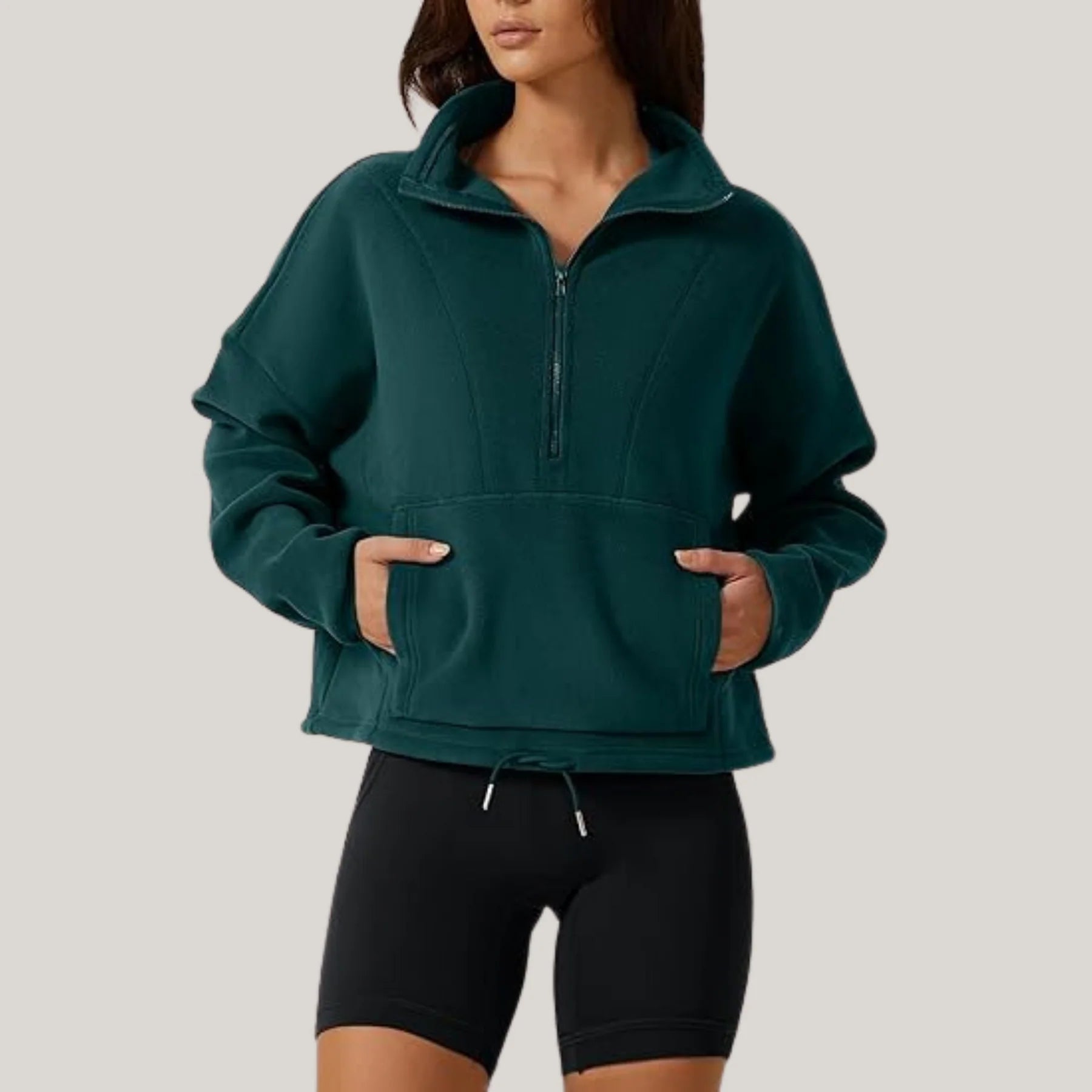 Pull stylé Nelfi avec demi-zip pour femmes