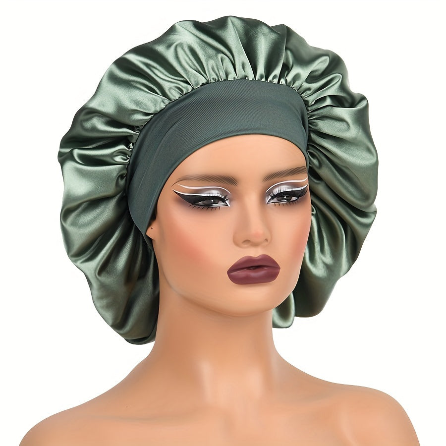 Rebel | Bonnet de sommeil en satin avec large bande élastique