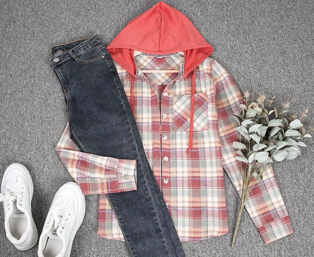 Tendance d'automne® - Pull à capuche inspiré de Layla avec boutons