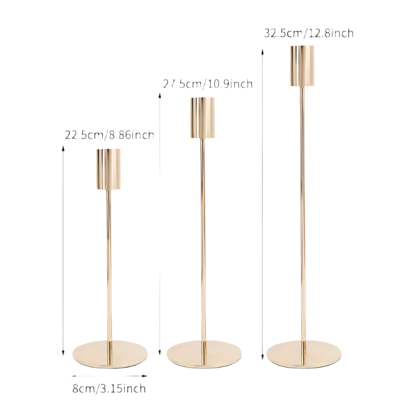 Ensemble de 3 porte-bougies décoratifs GlowThorne