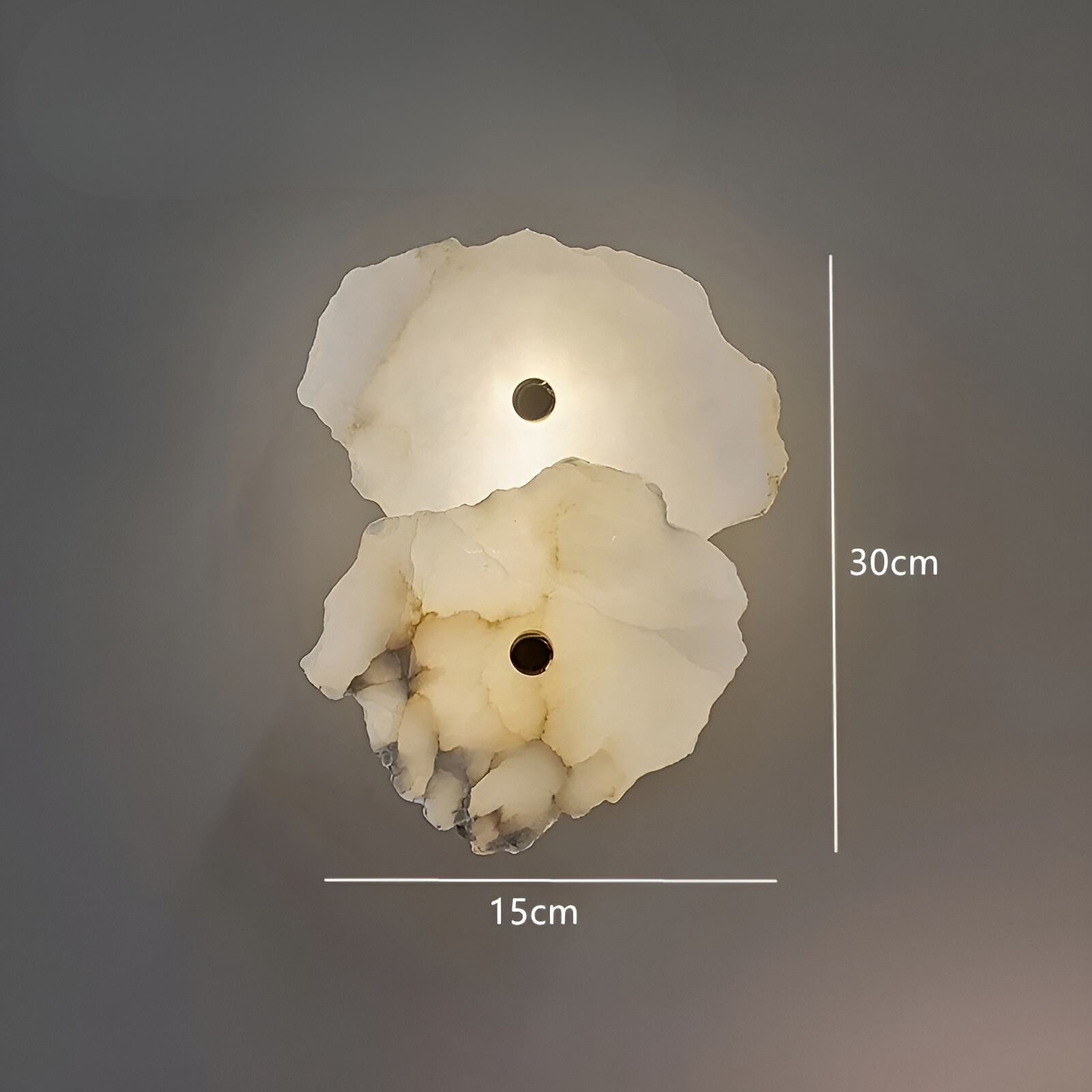 MarbleGlow - Lampe de mur LED luxueuse en marbre