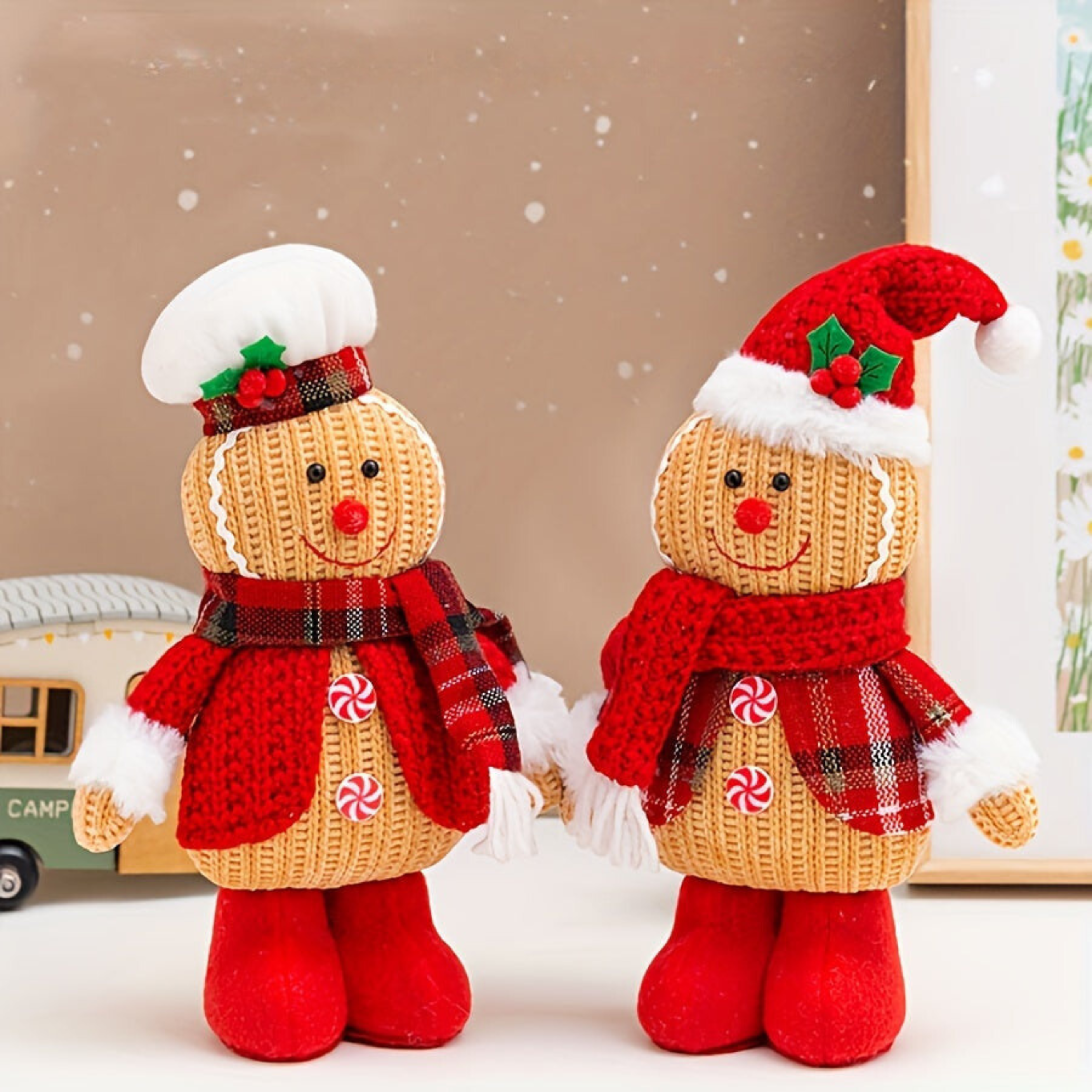 FestiveFun – Figurines de Noël décoratives tricotées