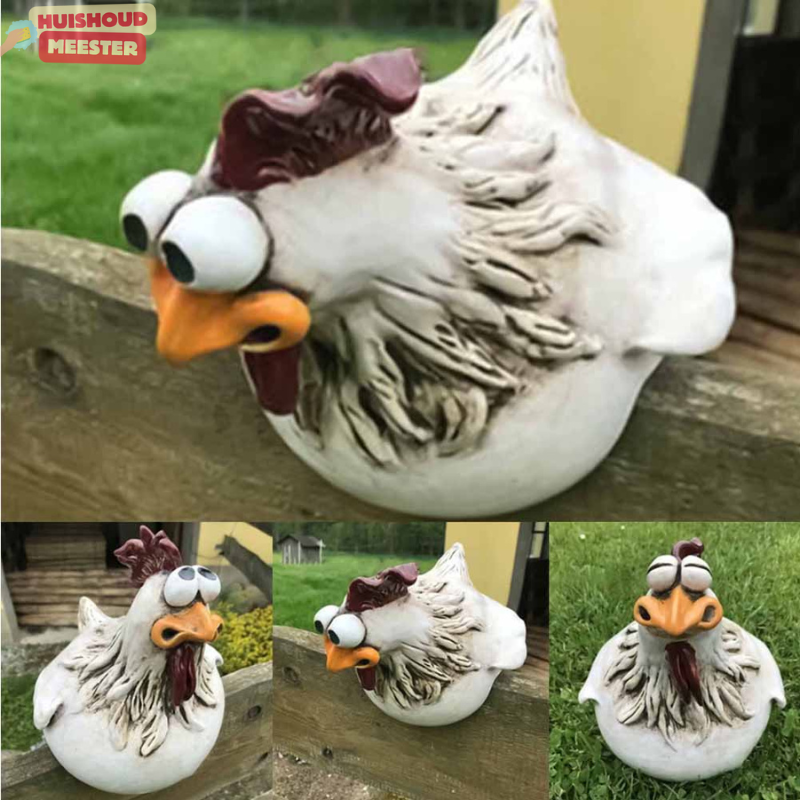Décoration de poulet de jardin extérieur