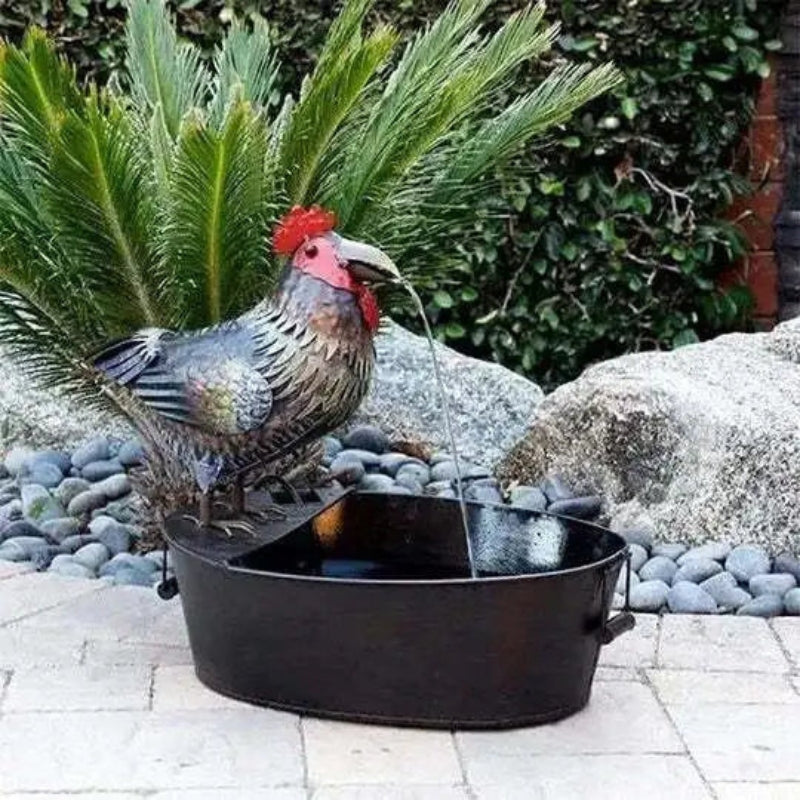 NatureGlow - Fontaine de jardin inspirée par les chutes d'eau pour une utilisation en extérieur