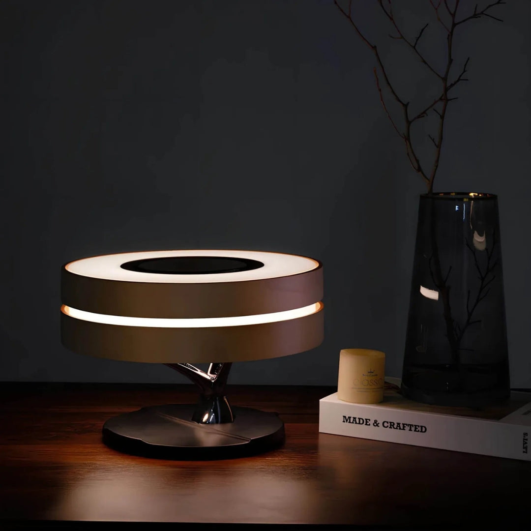 LumiNest Lampe de Bureau LED – Lumière Chaude et Design Naturel Minimaliste