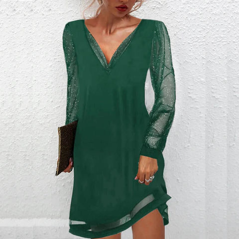 Robe Midi Elvira – Design Élégant avec de Jolis Détails en Dentelle