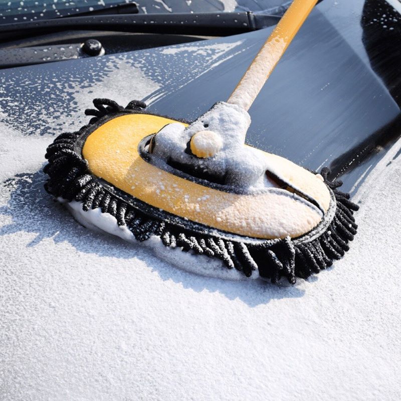 Mop de lavage de voiture robuste avec manche extensible