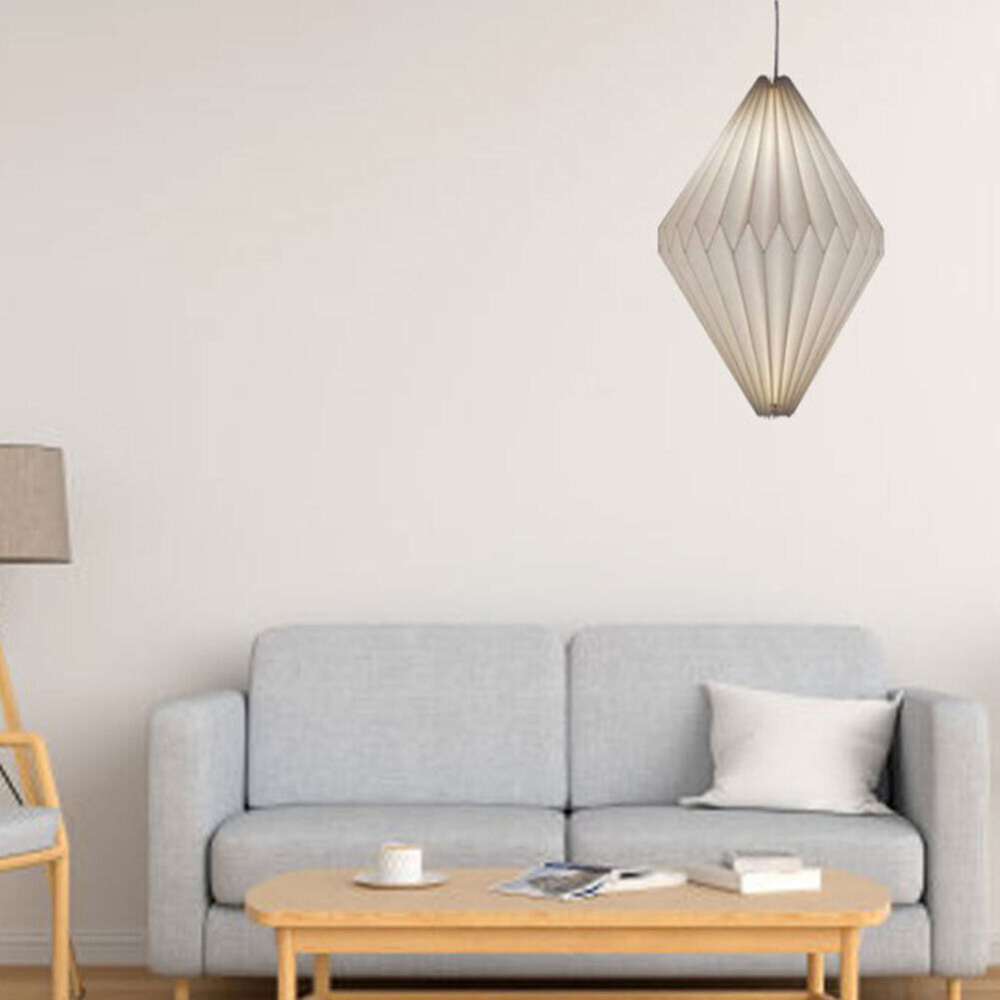 OrigamiGlow – Suspension Sculpturale avec Hauteur Réglable
