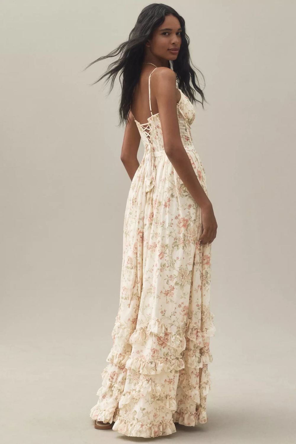 Colette - Robe Maxi Blomsterkorset