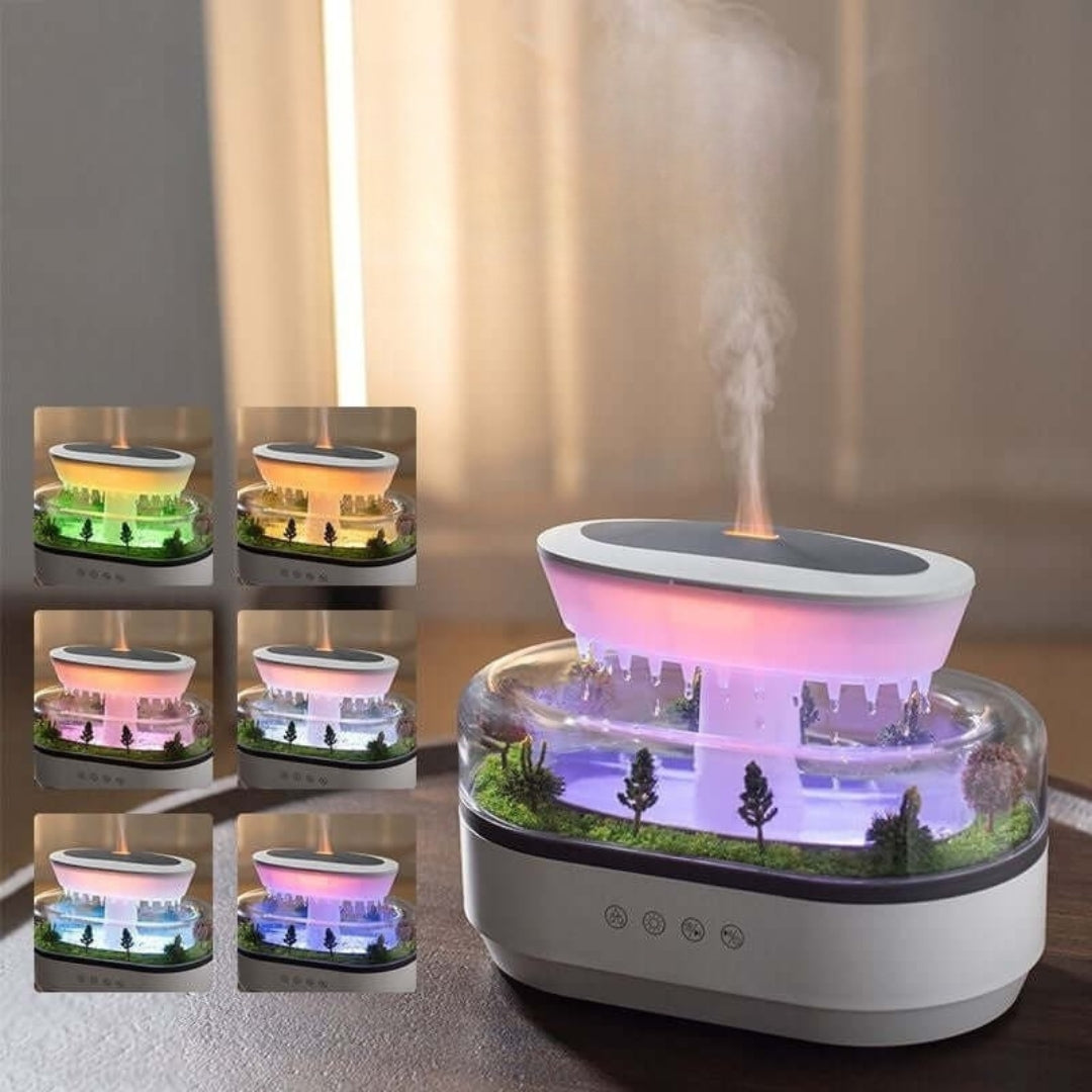 Diffuseur d'aromathérapie ZenScape – Design inspiré de la nature avec une douce brume