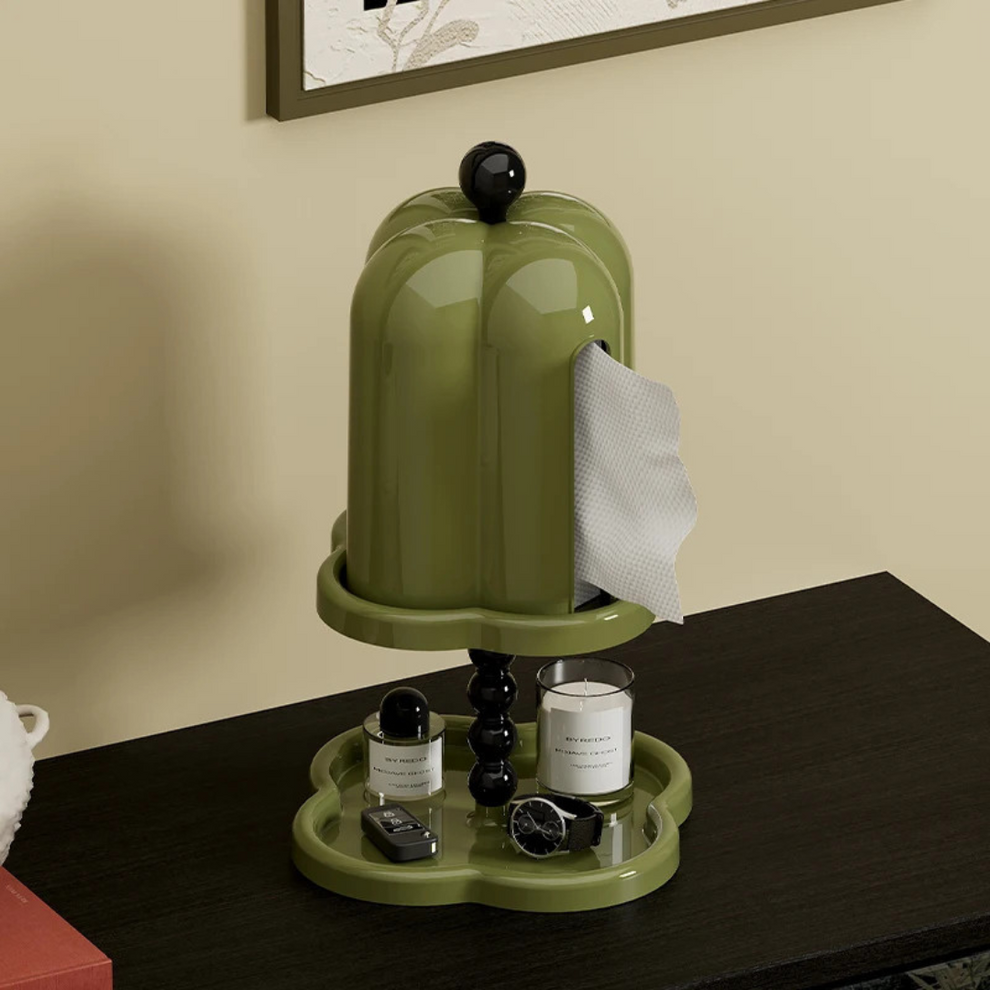 TissueSafe Boîte de Rangement – Boîte à Mouchoirs Élégante avec Couvercle Protecteur et Espace Caché