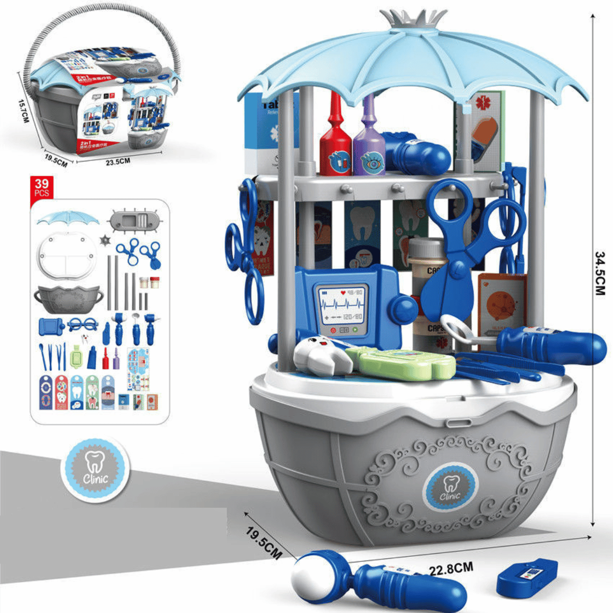 Véhicule de dessert de luxe pour enfants – ensemble de 69 pièces pour jouer de manière créative et inventer des aventures imaginaires