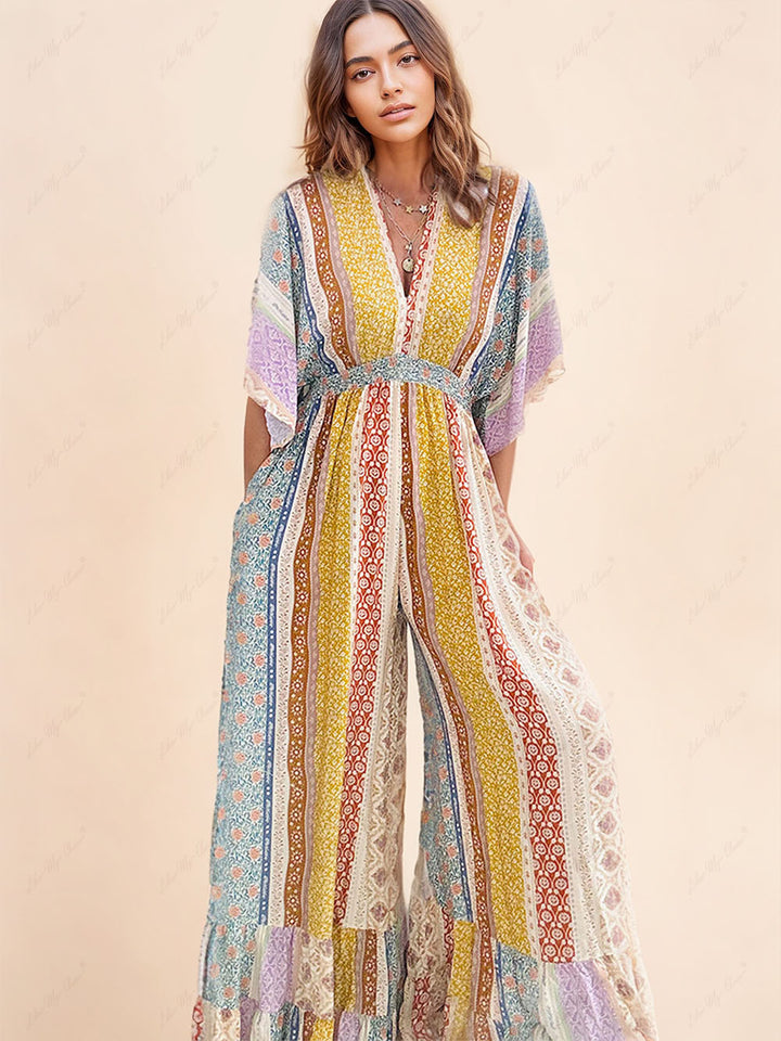 Alina Boho Combinaison - Combinaison confortable pour femme au style bohème