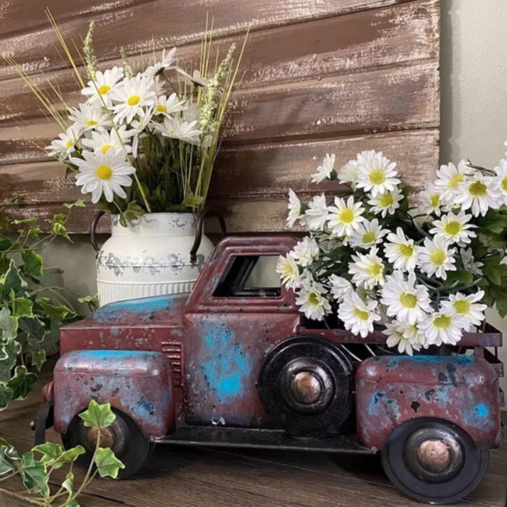RusticHaul- Vintage lastbil dekorative potteplanter