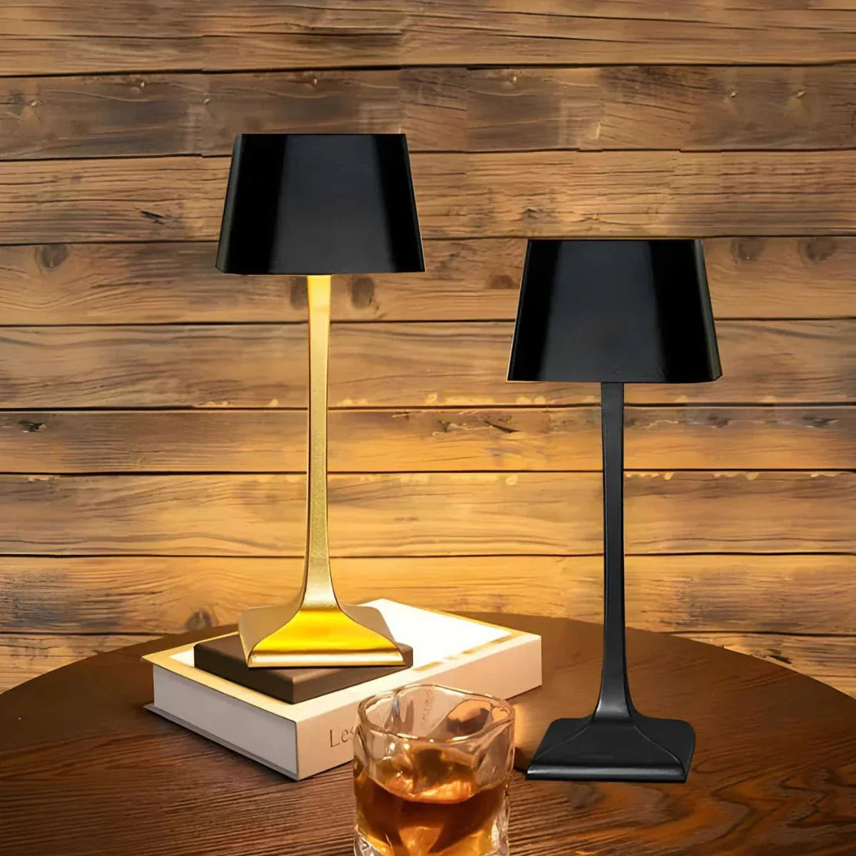 LumaLine - Lampe de table élégante et lisse avec abat-jour cylindrique