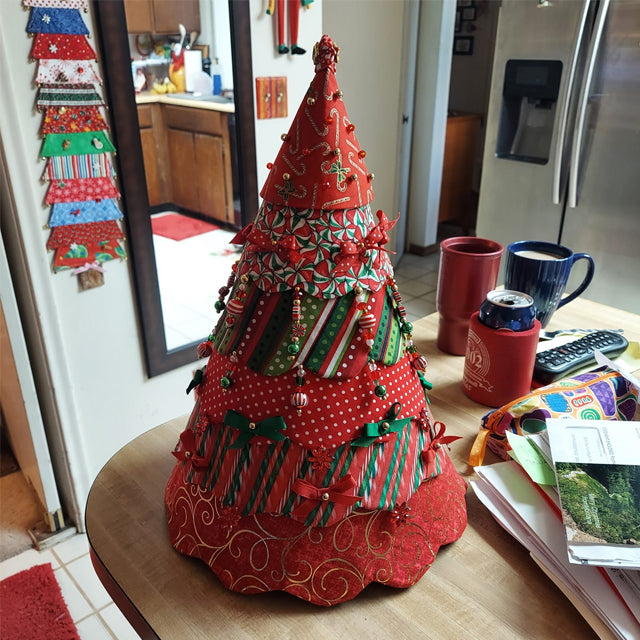 Ensemble de quilting d'arbre de Noël fait à la main