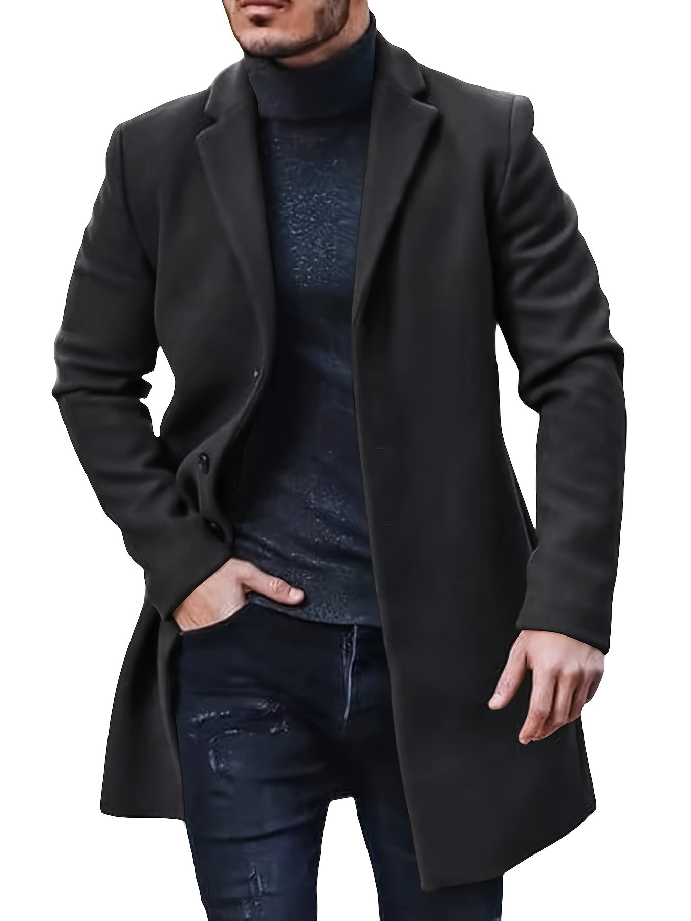 Manteau trench classique Hudson à boutons