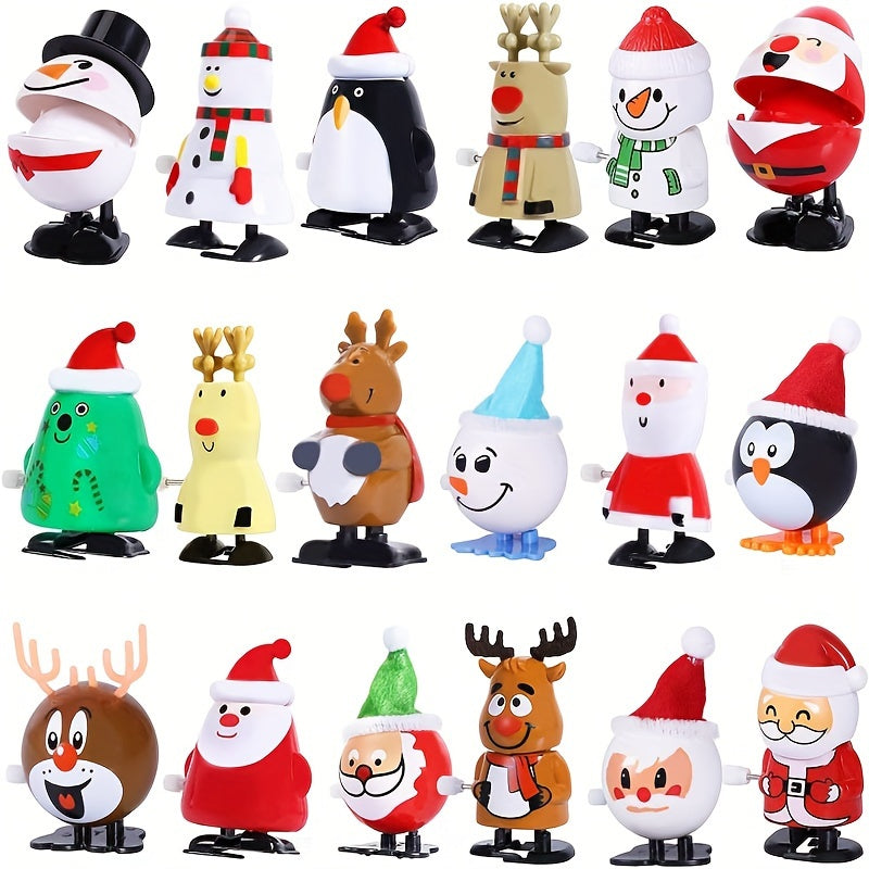FestiveFun - Ensemble de 5 Jouets Miniatures de Noël Ludiques