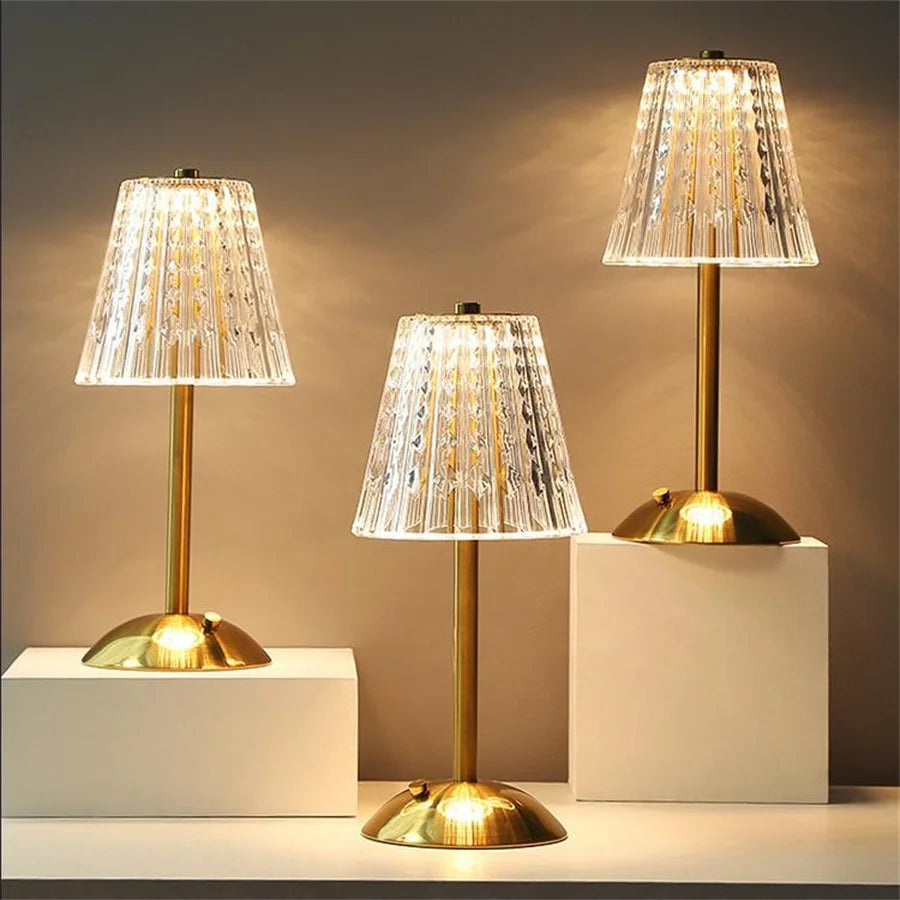 RetroLys – Lampe de table rechargeable avec contrôle tactile dimmable