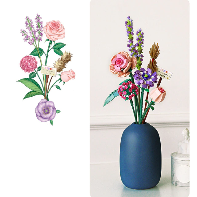 FloraBloom - bouquet de fleurs 3D pour des espaces apaisants
