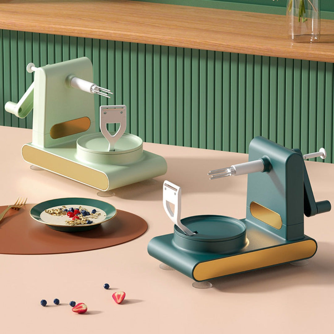 CrankPeel - Éplucheur de cuisine sans effort avec manivelle