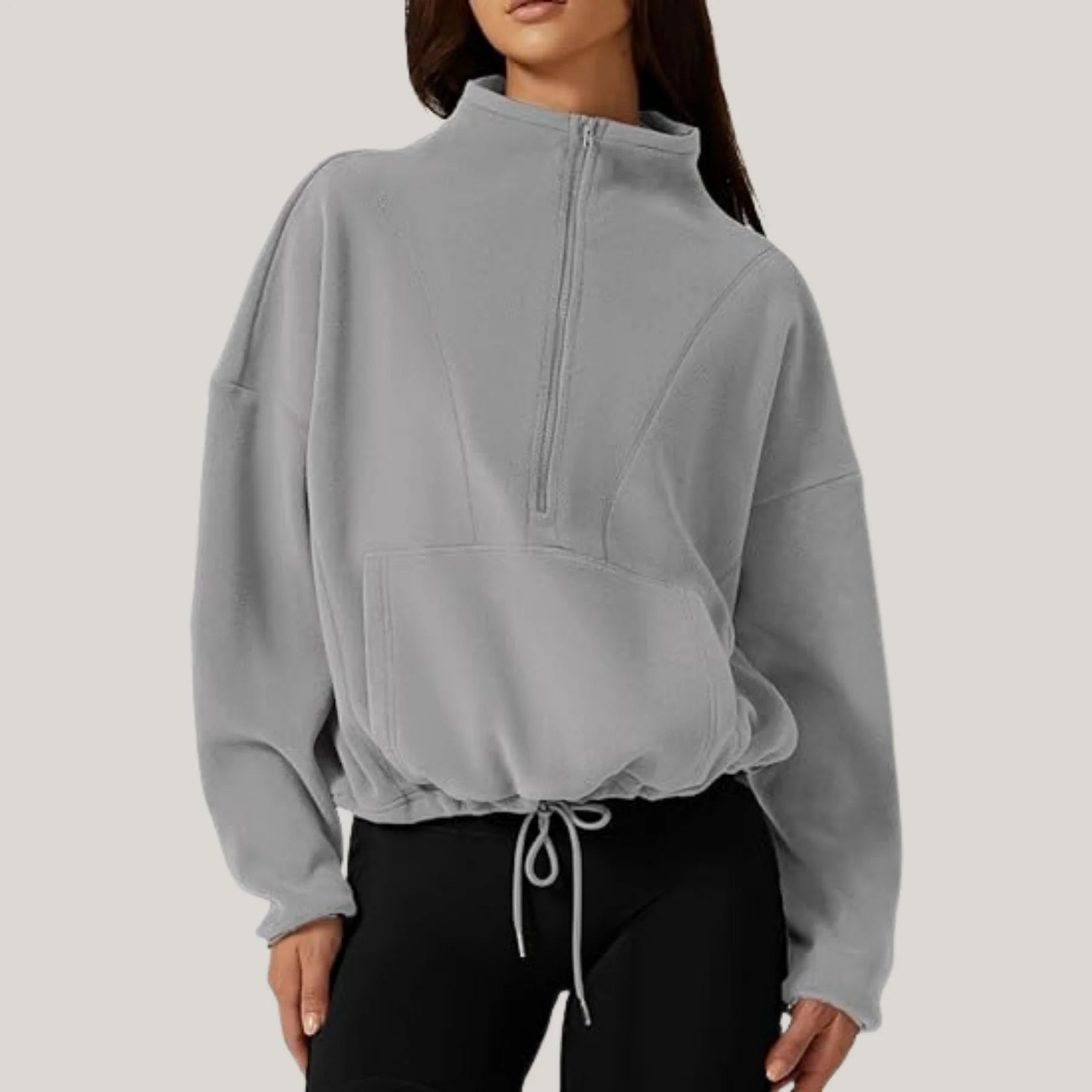 Pull stylé Nelfi avec demi-zip pour femmes