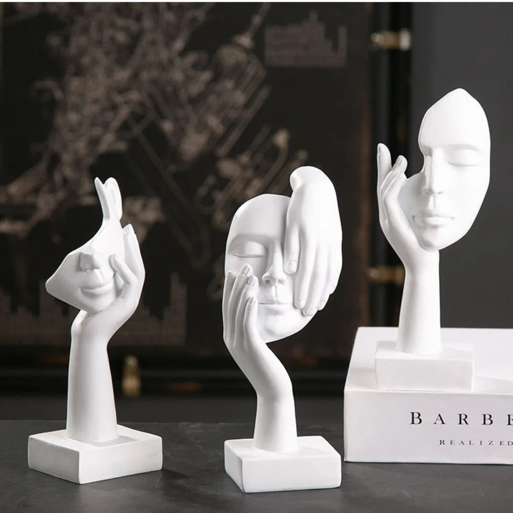 NordicMuse - Sculpture de visage abstrait