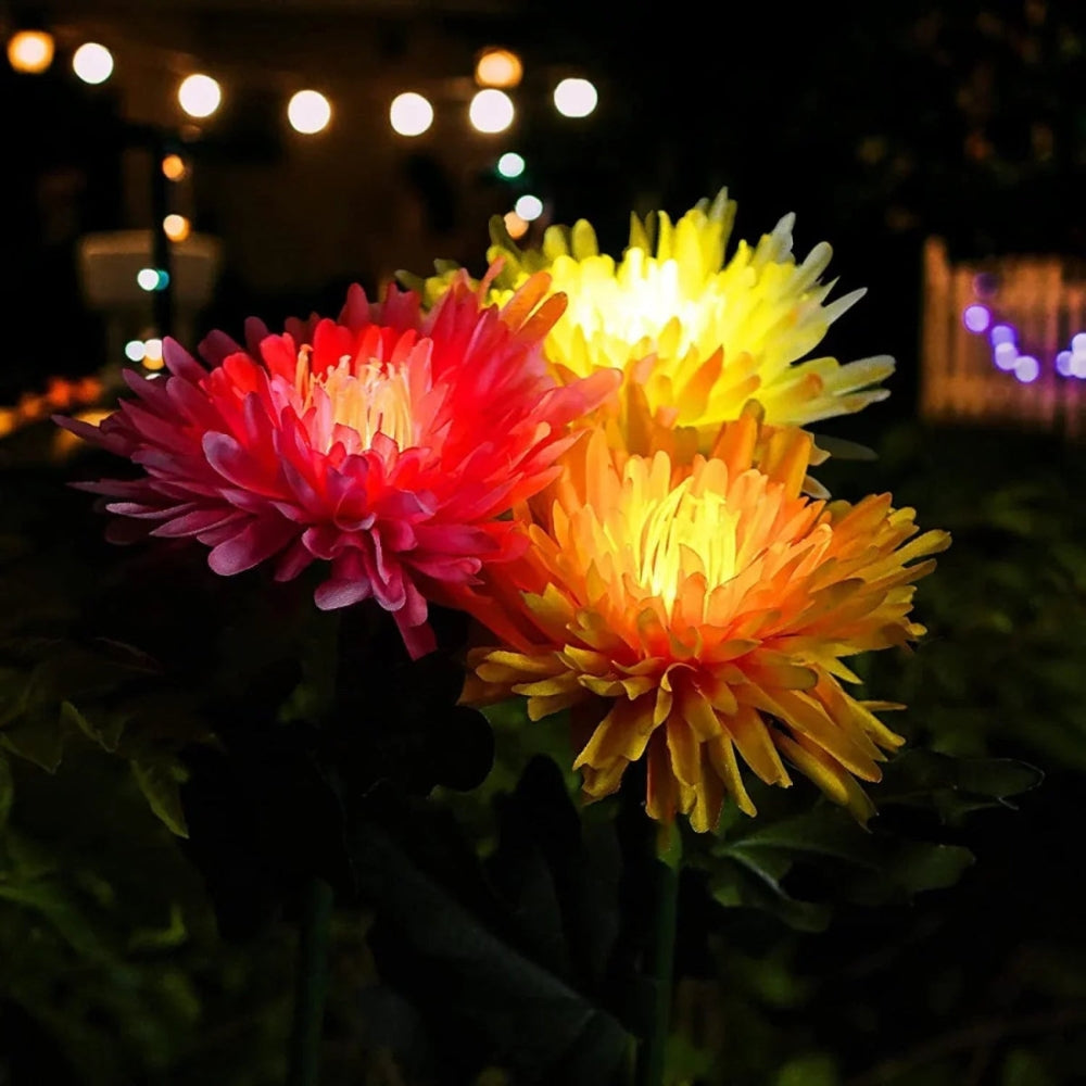 Lustre de jardin à énergie solaire BloomGlow – Décoration extérieure à LED changeant de couleur