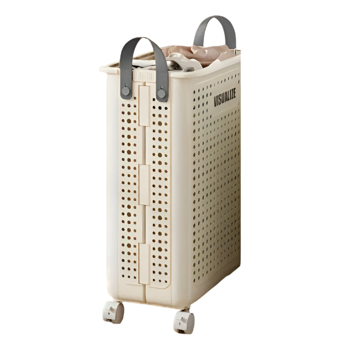 RollEase - Panier à linge pliable avec roulettes et ventilation