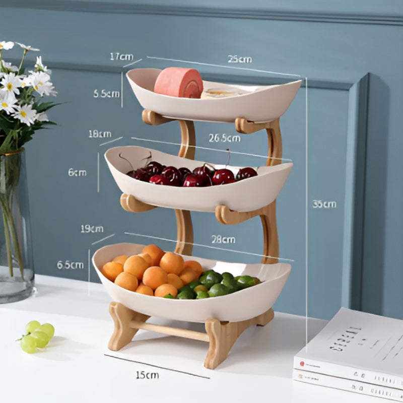 SnackNest - Plateau de service à plusieurs niveaux