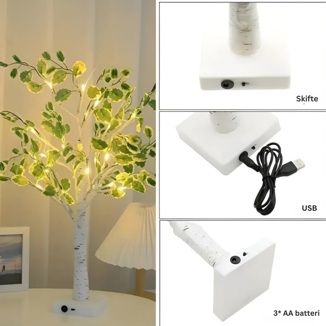 LeafLight - Lampe en bois unique