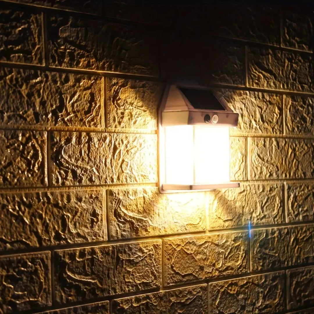 Lumière extérieure solaire avec capteur de mouvement et allumage automatique