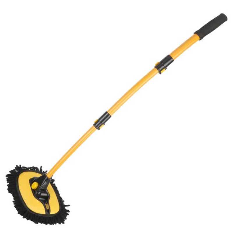Mop de lavage de voiture robuste avec manche extensible